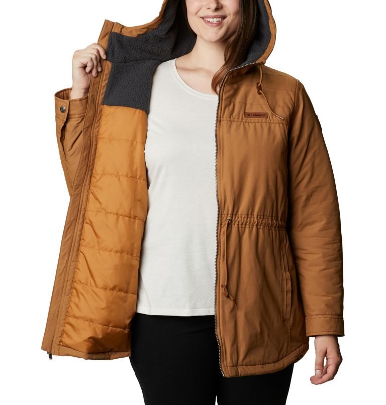 Women's Columbia Chatfield Hill Jackets Brown | Plus Size CA-ZL518